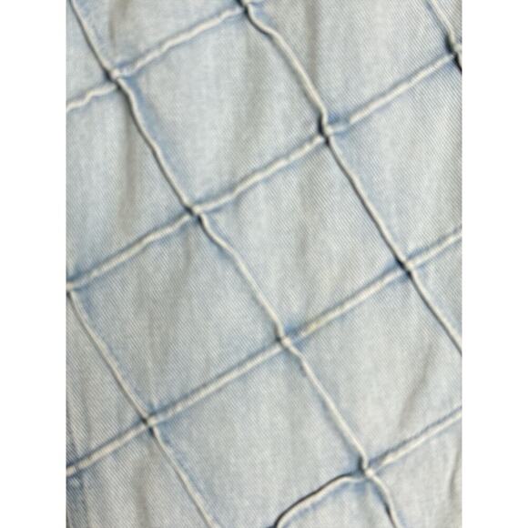 PacSun Women's High Waisted Pintuck Bootcut Leg Denim Jeans Size 24 Light Blue - Picture 5 of 10